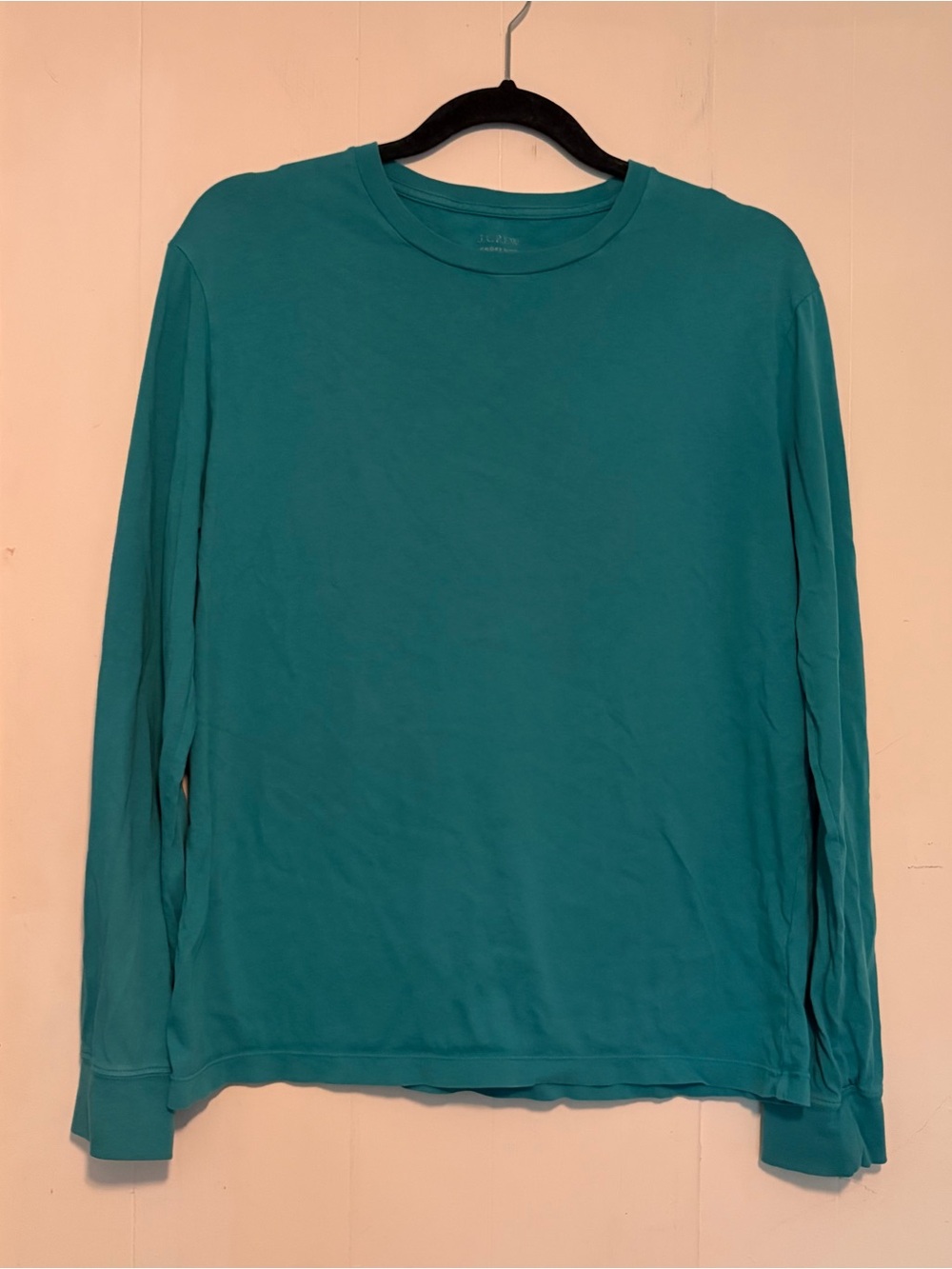 Long sleeve j. Crew teal broken-in shirt